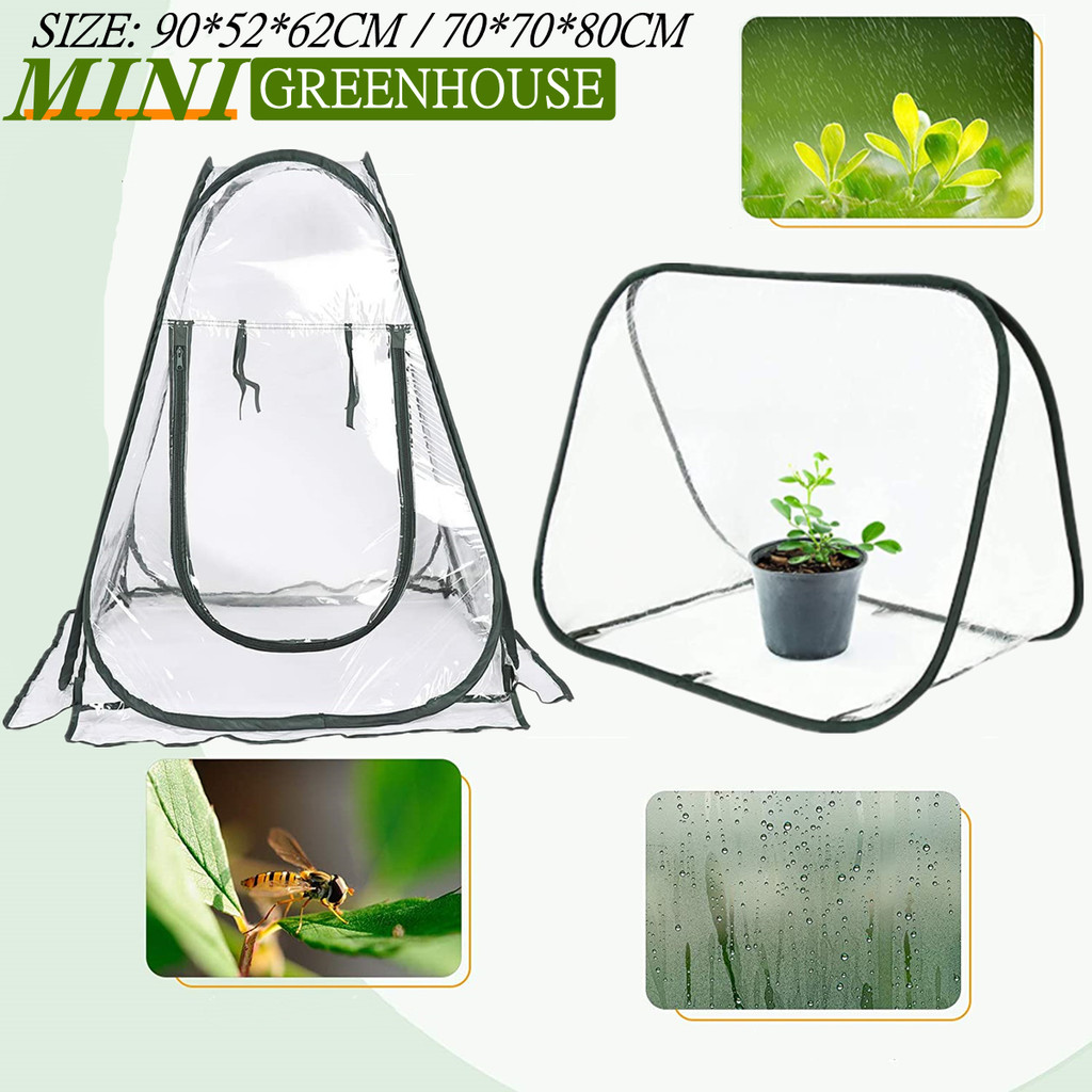 Pop-Up Greenhouse Cover For Outdoor Indoor Garden Planting Portable Greenhouse Tent Gardening Potted
