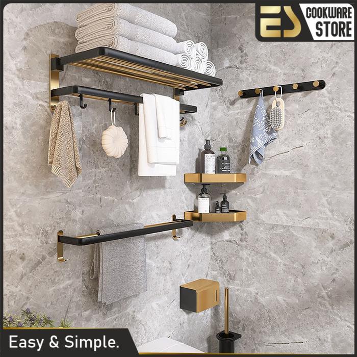 ES Rak Dinding Kamar Mandi & Aksesoris Kamar Mandi Serbaguna