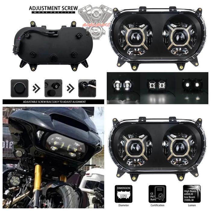 headlight harley road glide 2015 up daymaker road glide