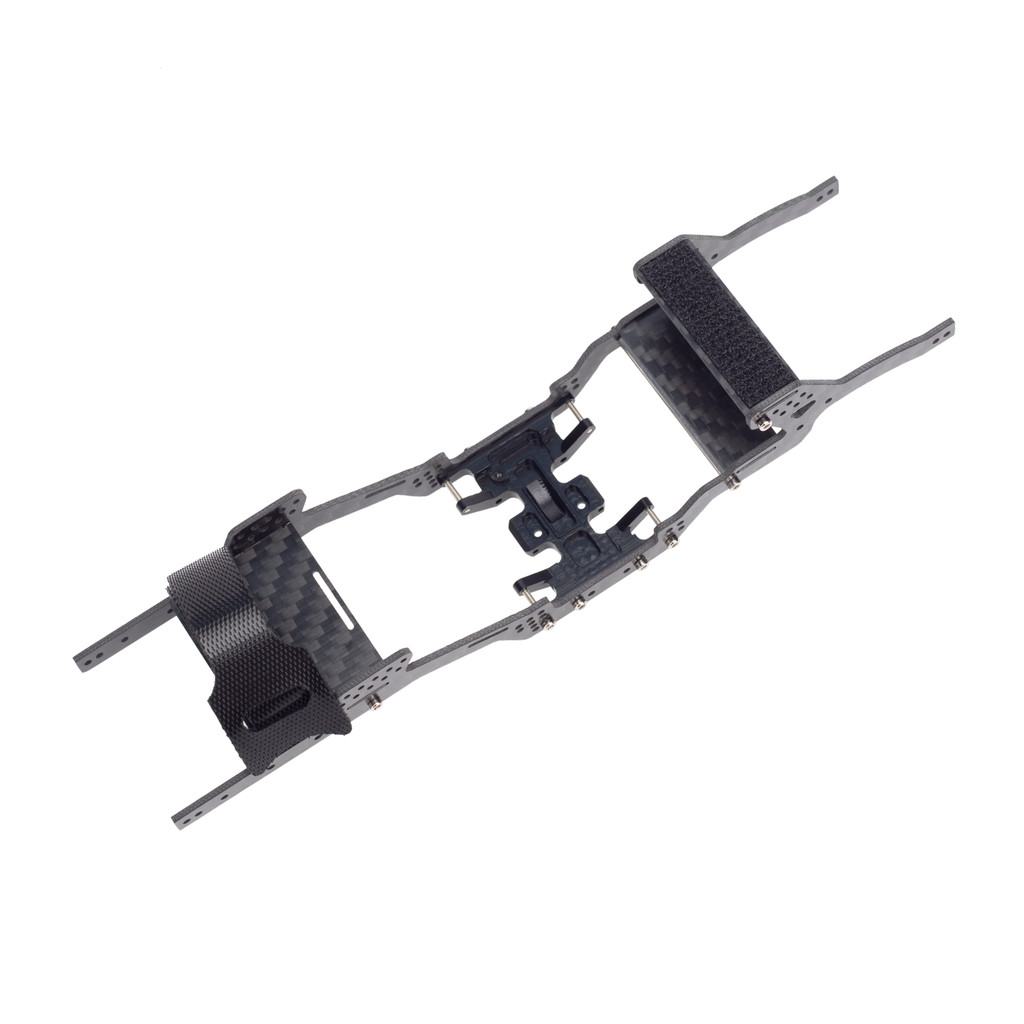 MEUS 1/24 LCG Carbon Fiber Chassis Gearbox Base Kit LCG Chassis Frame for Axial SCX24  Deadbolt JLU 