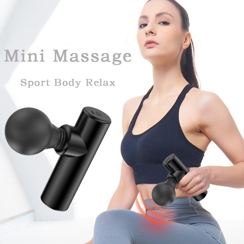 New Mini Handheld Vibration Massage Gun Women's Portable Muscle Relaxation Electric Massager Fitness