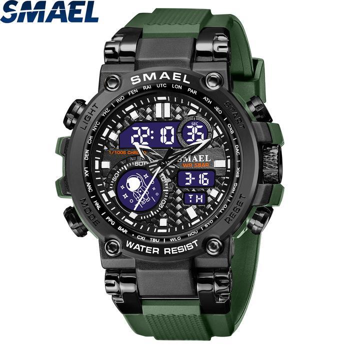 Jam Tangan Analog Digital Pria Wanita SPORT Merk SMAEL 8093