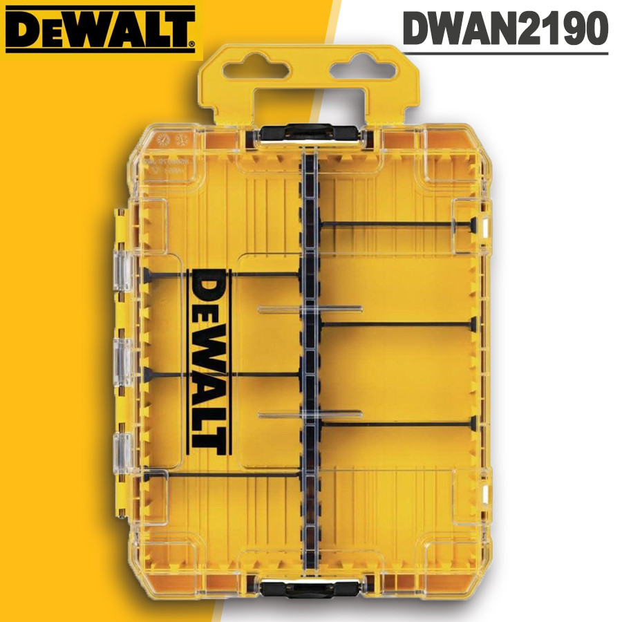 Dewalt Medium Tough Case Set/Part Box Storage Box Transparent Plastic Multi Functional Stackable Box