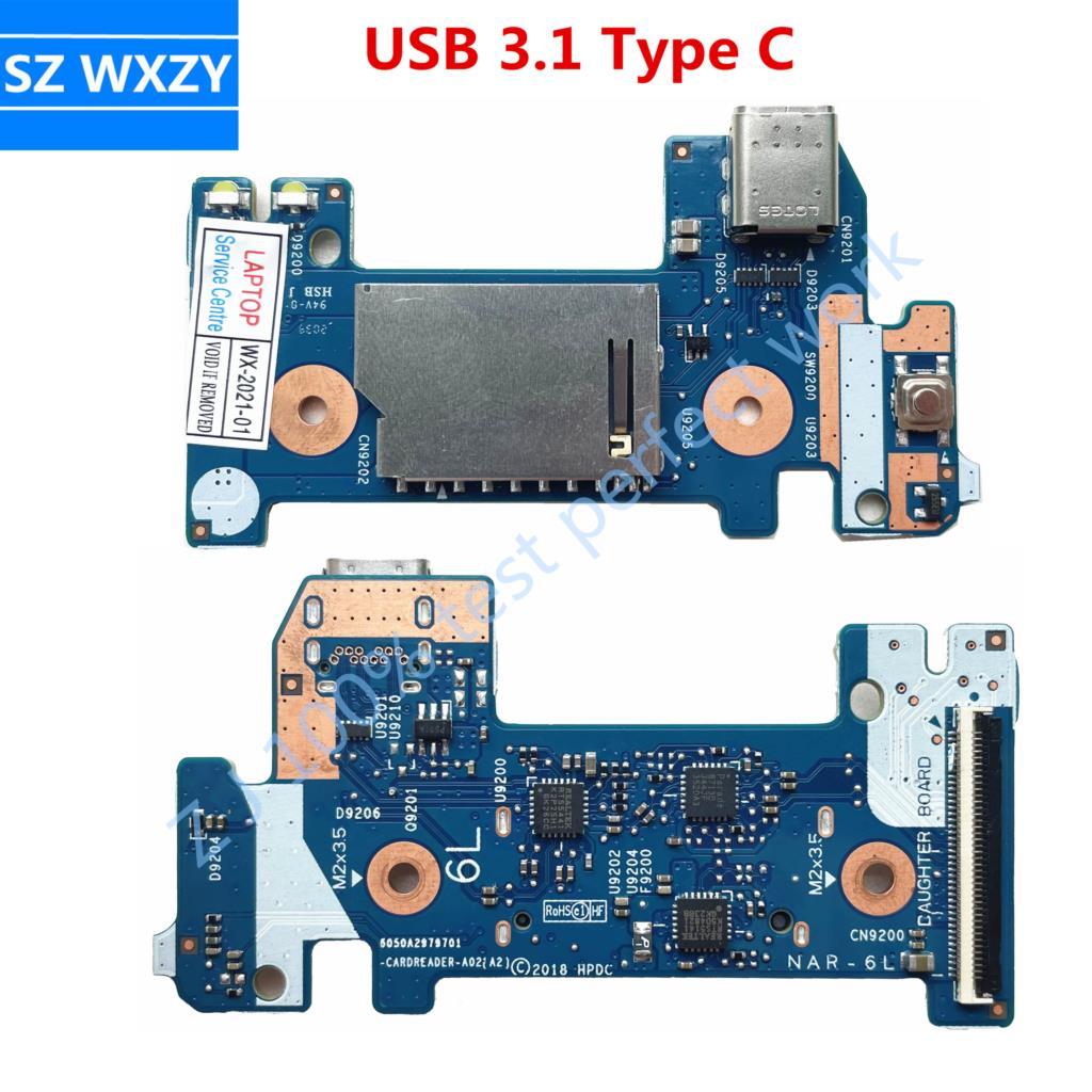 For Hp 14S-CR 14-DK 14-CK 14-CF Laptop USB 3.1 Type C Card Reader Power Board L24483-001 6050A297970