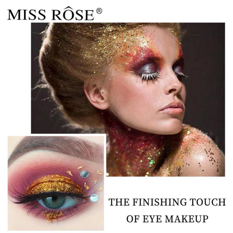 MISS ROSE Eye Shadow Palette Gorgeous Glitter Eyeshadow Glossy Shiny Highlighter Shadow Shimmer Cowh
