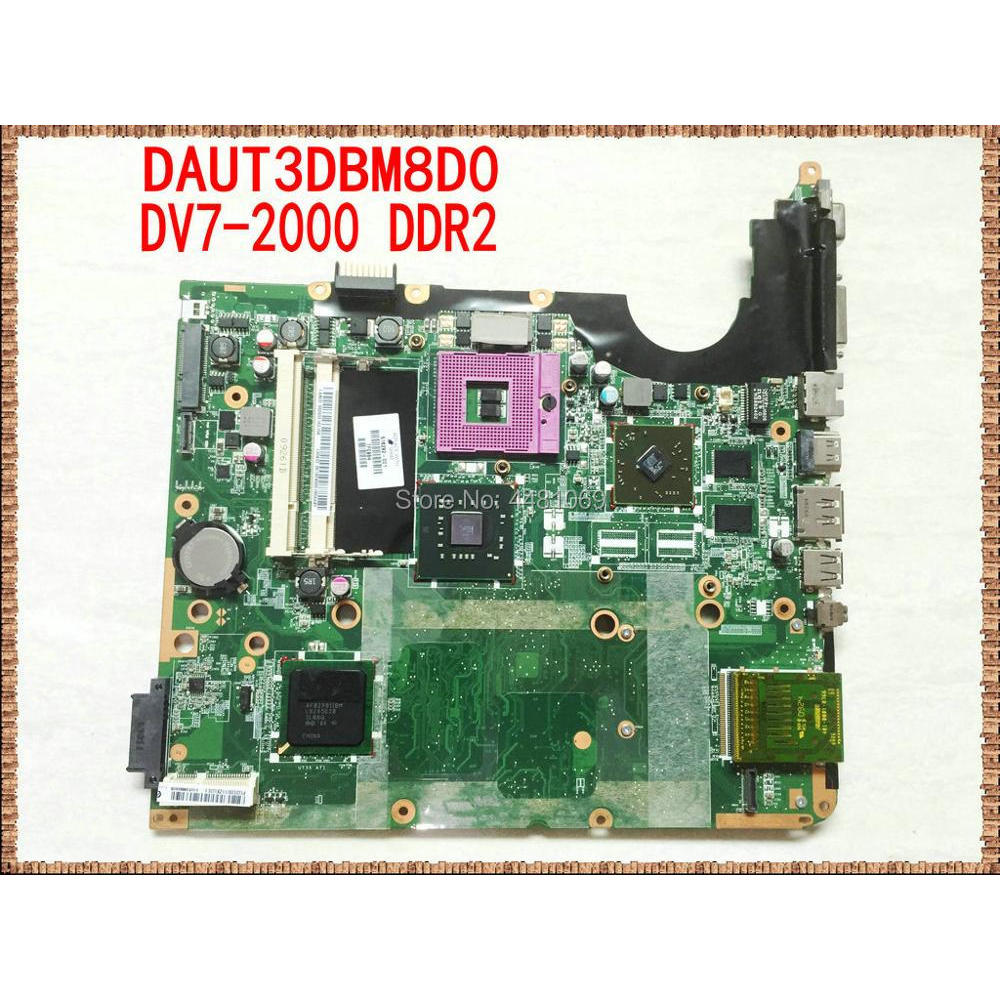 516292-001 For HP Pavilion DV7 DV7-2000 Laptop Motherboard DAUT3DMB8D0 Notebook PM45 Mainboard DDR2