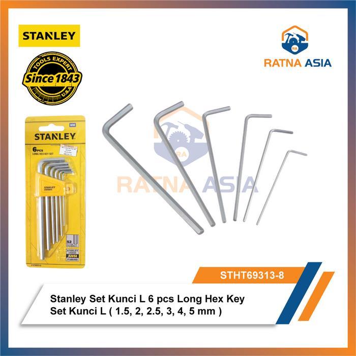 Stanley STHT69313-8 Set Kunci L 6 pcs Long Hex Key Set Kunci L