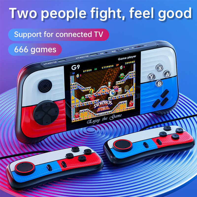 2025 Konsol Game Genggam Baru Tipe Rocker Retro Warna Hit Genggam Konsol Game forPSP Arcade G9 Game