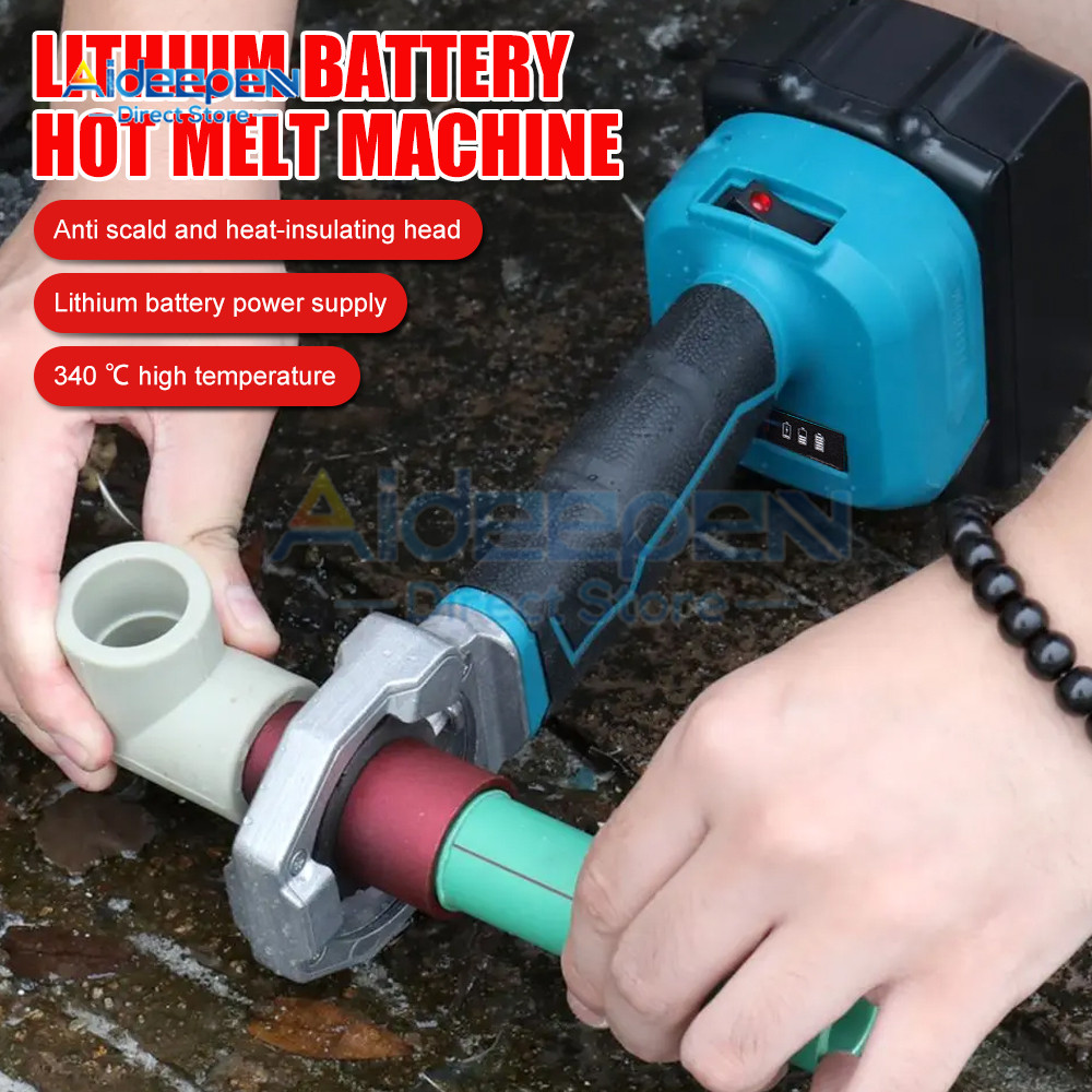 Electric Pipe Welding Machine Cordless Fuser Ppr Pe Soldering Iron Plastic Tube Pp Heating Hot Melt