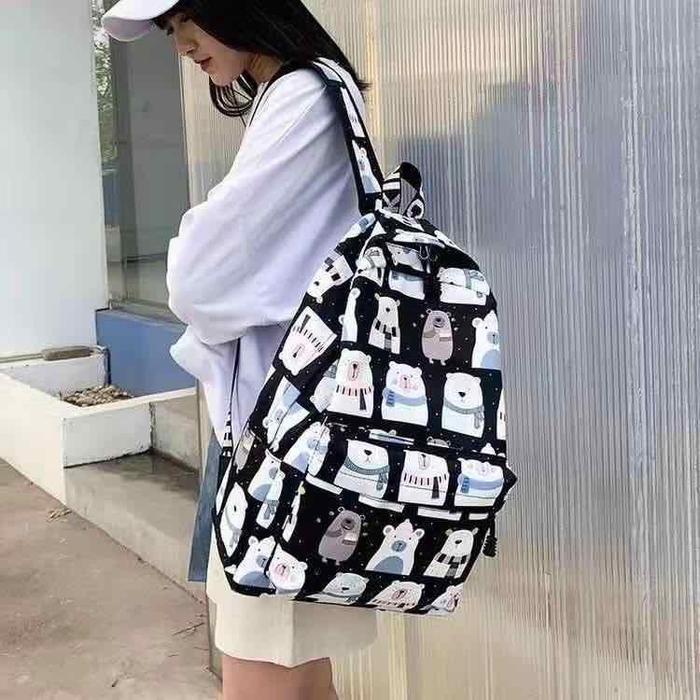 [Voucher] Tas Ransel Sekolah Perempuan - Tas Sekolah SD/SMP - Tas ABG Import
