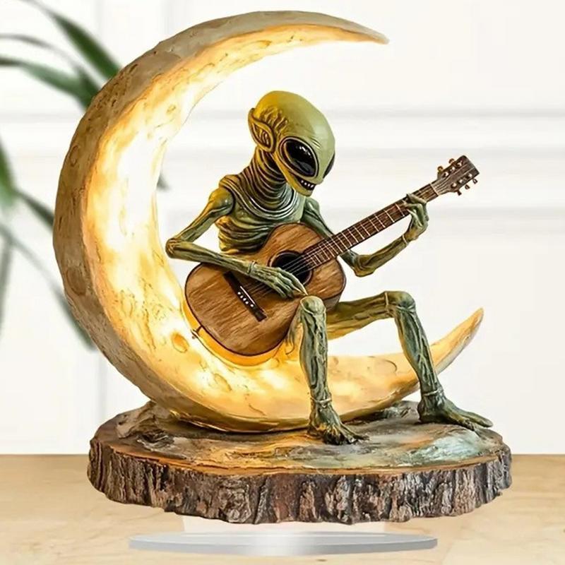 Alien Garden Statue Alien Decor Alien Figurine Alien Figure Desk Decor Garden Decor Collectible