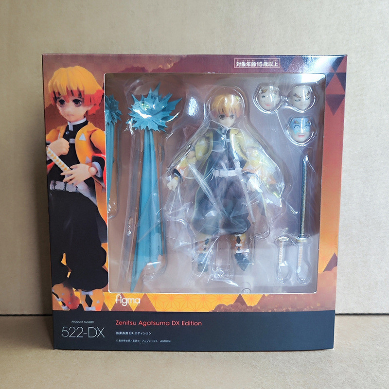 Anime Demon Slayer Agatsuma Zenitsu Joint movable Action Figure model PVC statue Toys doll Desk