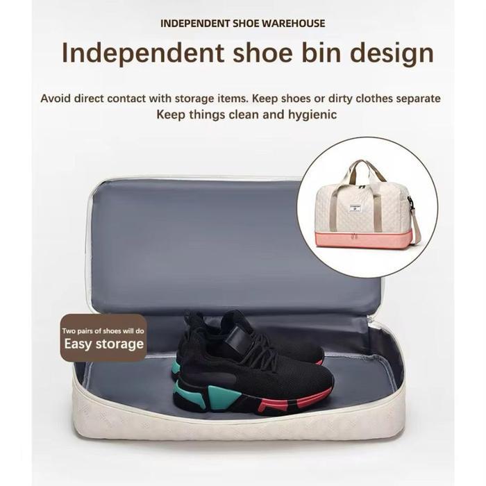 FASHION Travel Bag Tas Duffle Pakaian Mudik Gym Pria WanitaImport Kabin