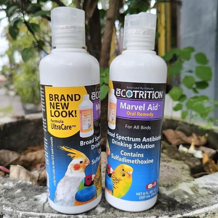 Obat Vitamin Burung Marvel Aid Oral Remedy 237ml Ecotrition untuk Stamina Semua Burung