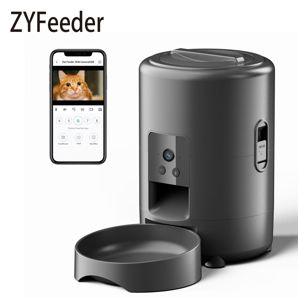 2L Automatic Pet Feeder Cat Smart Pet Feeder Wi-Fi & Camera Controlled feeder Dog & Cat Food