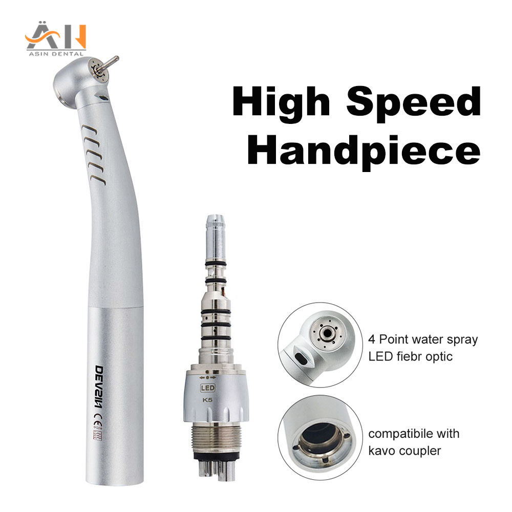 Dental Handpiece for KaVo 2/4/6 Hole Connector Optical Fiber Torque Head Air Turbine Ceramic   Beari