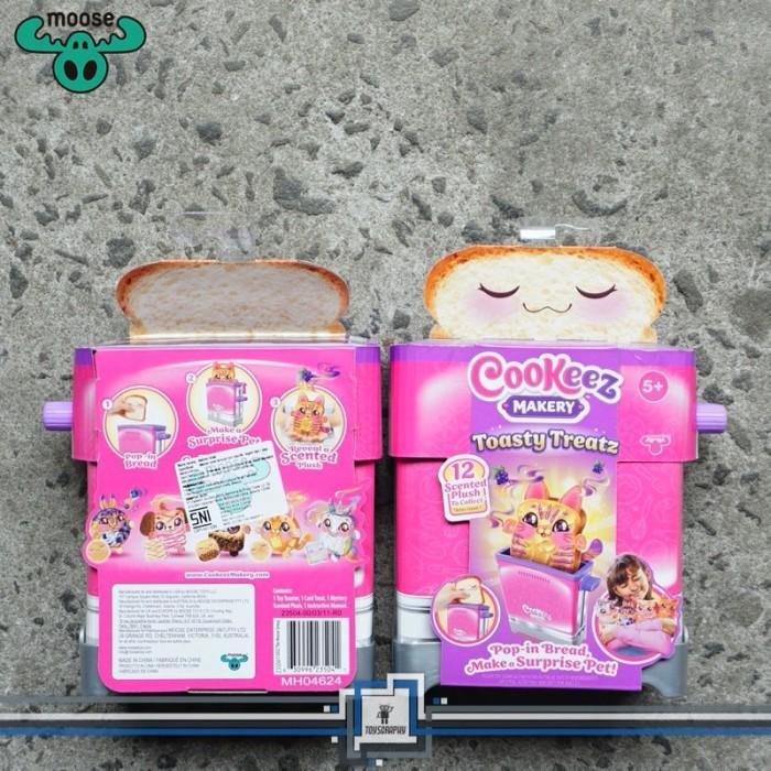 Cookeez Makery Toasty Treatz Toaster with Scented Plush Mainan Toaster.