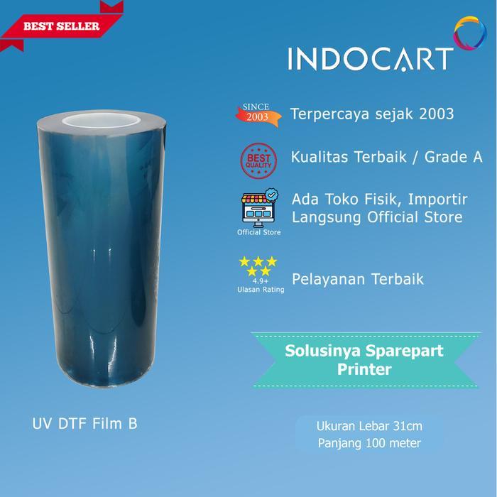 PET Film UV DTF A (Plus Glue) dan PET Film UV DTF B Premium High Quality
