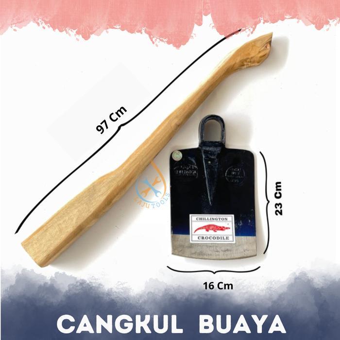 yang dicari] Kepala Cangkul Pacul Besar Cap Buaya / Crocodile + Gagang Cangkul ASLI