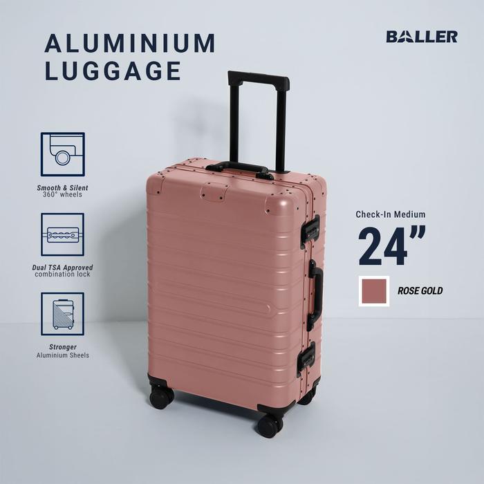 aqc8- Baller Koper Aluminium 24 Inch - Rose Gold