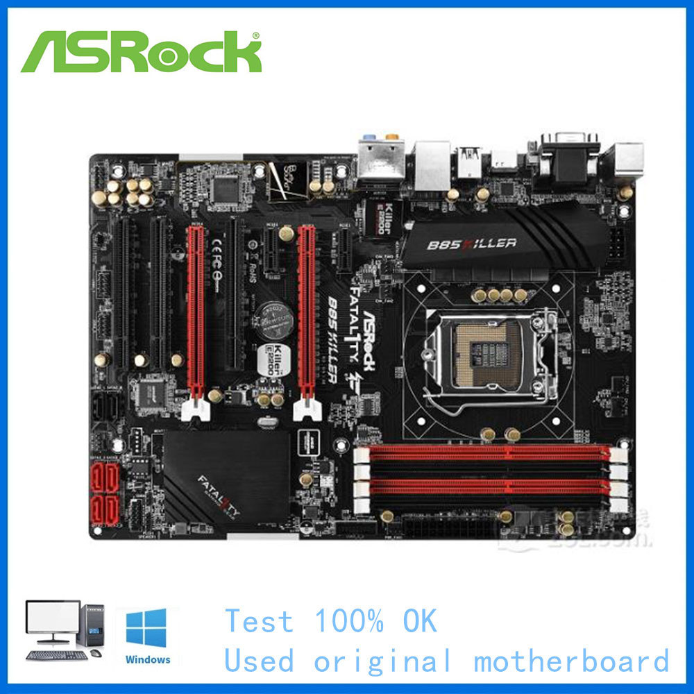 For ASRock B85 Killer Computer USB3.0 SATAIII Motherboard LGA 1150 DDR3 B85 B85M Desktop Mainboard U