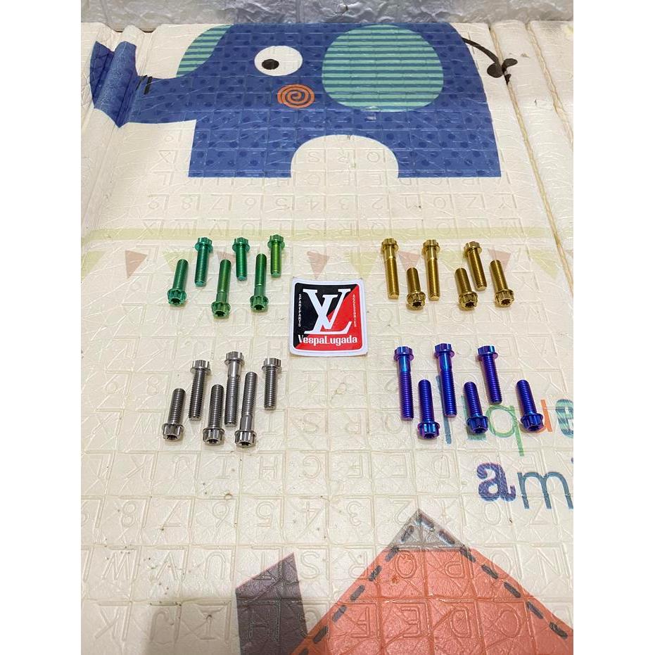 Paket baut titanium brembo 2P vespa matic