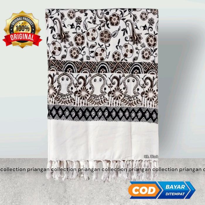 Avysoris- Sorban Panjang Terbaru Kashmir Ar-Rida / Serban Motif Batik Putih Rida Kasmir Motif