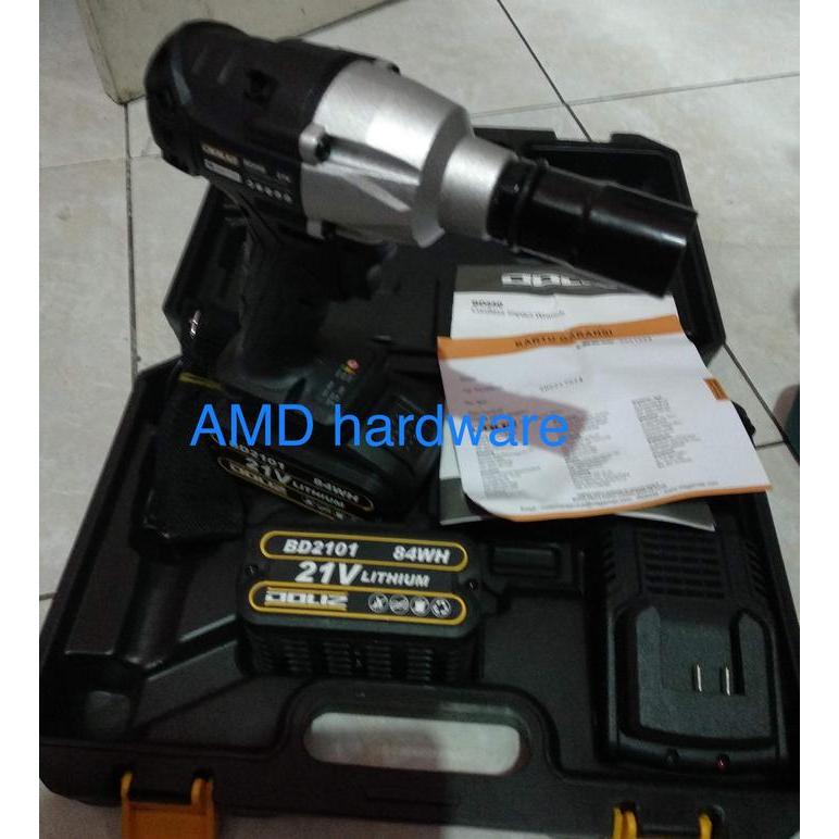 Gercep Mesin Bor Impact Wrench Cordless Brushless Doliz Bd550 Original Bd 550 Terlariss 