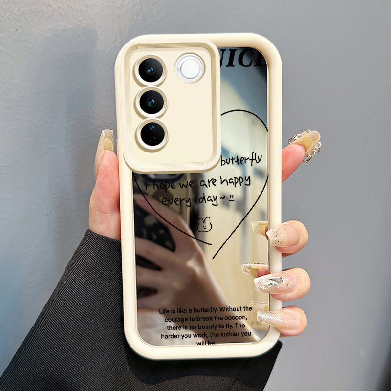 Casing Hp Untuk VIVO V27 5G VIVO V27 Pro 5G S16 Pro 5G VIVO V27E 5G S16E 5G T2 4G Case Kelinci Hati 