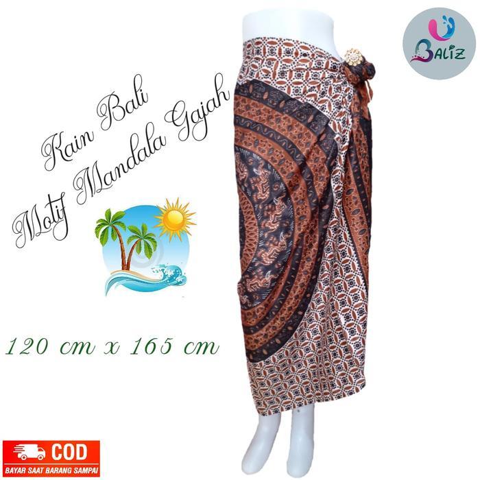Kaian Bali - Kaian Pantai - Kaian Santai - Sarung Pantai Motif Gajah