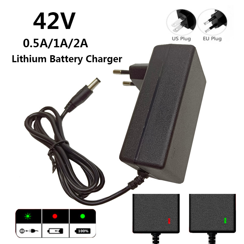 42V 0.5A 1A 2A Battery Charger Output 42 Volt Input 100-240V AC
