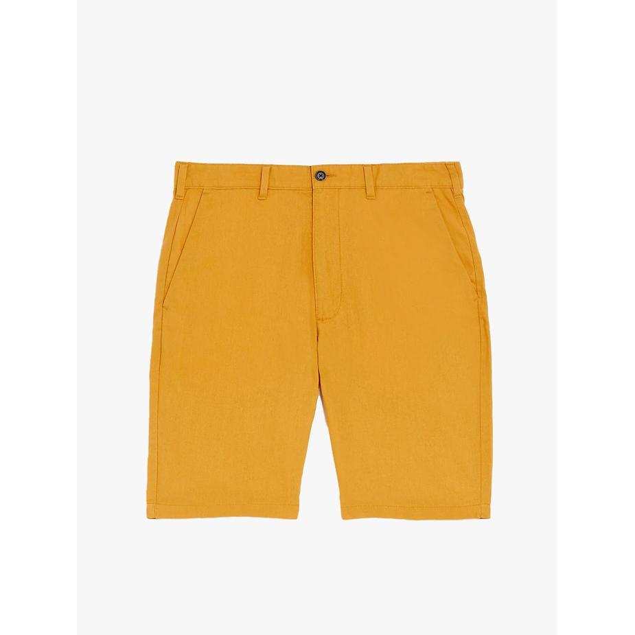 ASLI M&S - Celana Pendek Pria - Linen Rich Chino Shorts - Faded Orange READY STOCK
