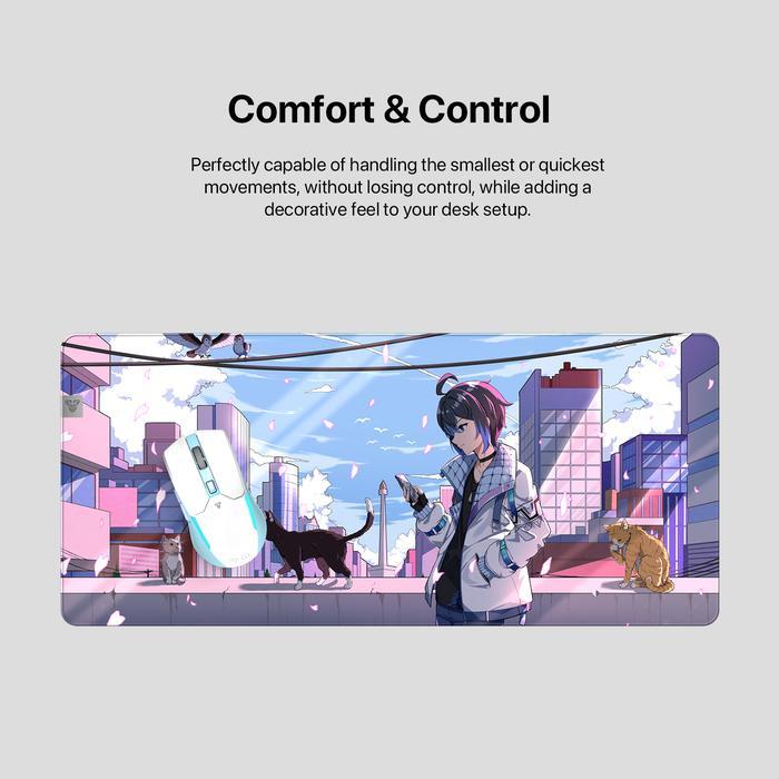 fmzp- Fantech X Maha5 Exclusive Limited Edition Mouse Gaming Wireless Mousepad Deskmat