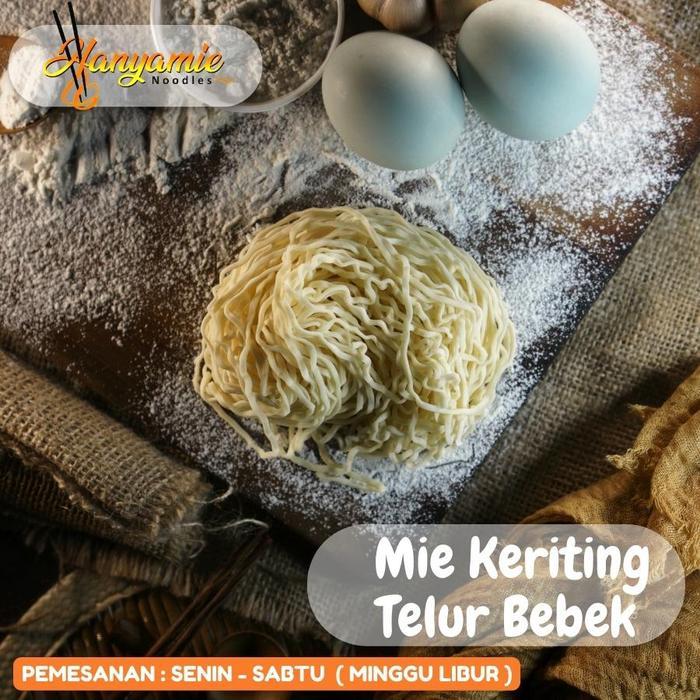 0nro- Mie Mentah Keriting Bakmie Mie Ayam Telur Bebek