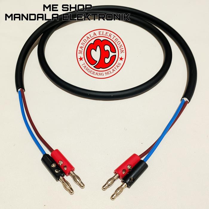 Kabel Audio Kabel Speaker 2X1,5Mm Jack Banana To Jack Banana Original