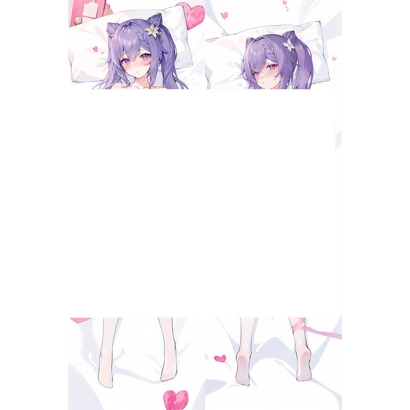 Genshin Impact Keqing Dakimakura Body Pillow cover Game Anime Waifu Pillow cover Custom Long Hug