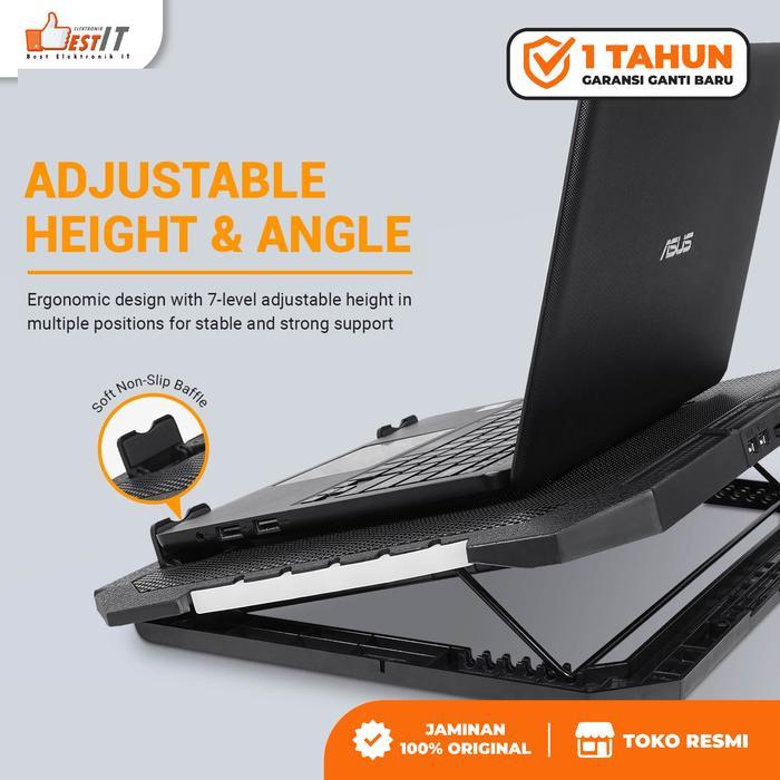 Cooling Pad Laptop Gaming RGB MTECH S-900 Kipas Pendingin Laptop Kipas Cooler