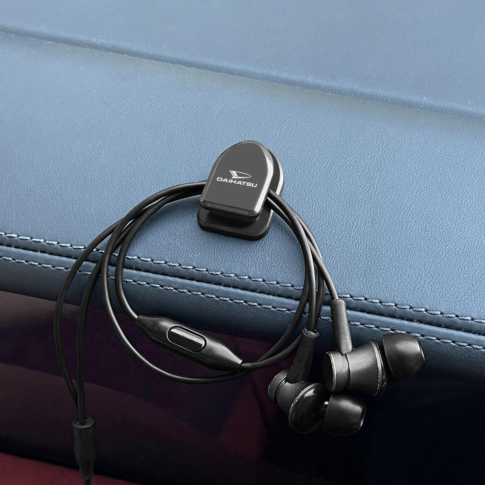 4Pcs Car Hook Clips Storage Hanger For Daihatsu Sirion Feroza Emblem Trevis Taft Terios 2007 Fog Lig