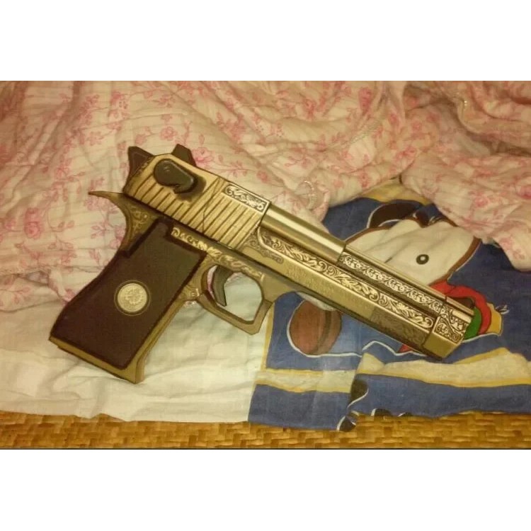 Desert Eagle Gun Paper Model Weapon Firearms 3D Hand-made Drawings Toys