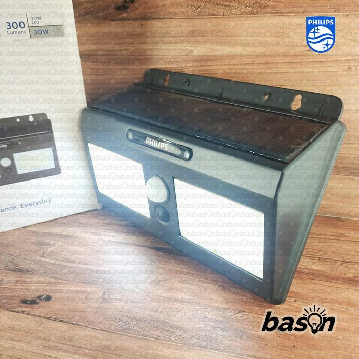 Philips Bws010 Led300 Solar Wall Light Lampu Tenaga Surya Sensor Gerak