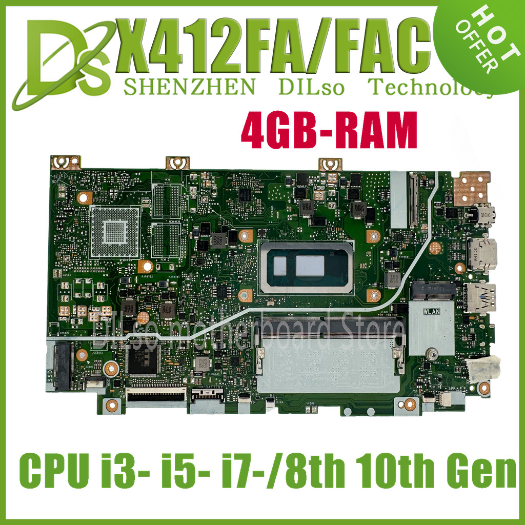 KEFU X412FL Laptop Motherboard For Asus Vivobook 14 X412 X412FLC X412FA X412FJC X412FJG Mainboard Wi