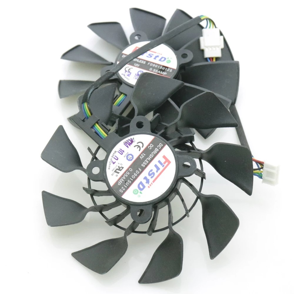 FD9015U12S T129215SU 95mm Video Fan For ASUS MATRIX R9 280X 290X GTX780TI GTX980 GTX970 Graphics Car