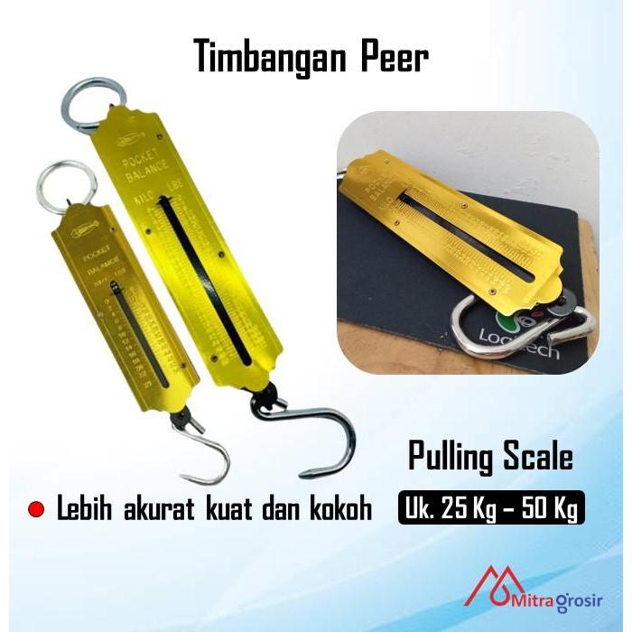 Timbangan Tarik Besot 50 kg / Timbangan Gantung Koper Manual Per Pegas