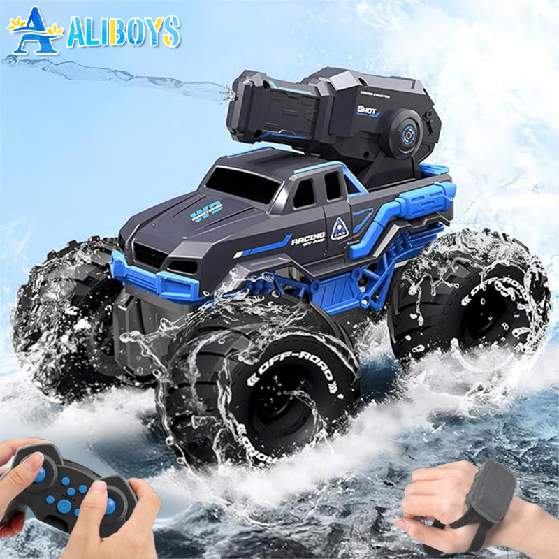 2.4G Rc Car Gesture Sensing Drift Car Water Gun Amphibious Vehicle Climbing Off-Road Stunt Car