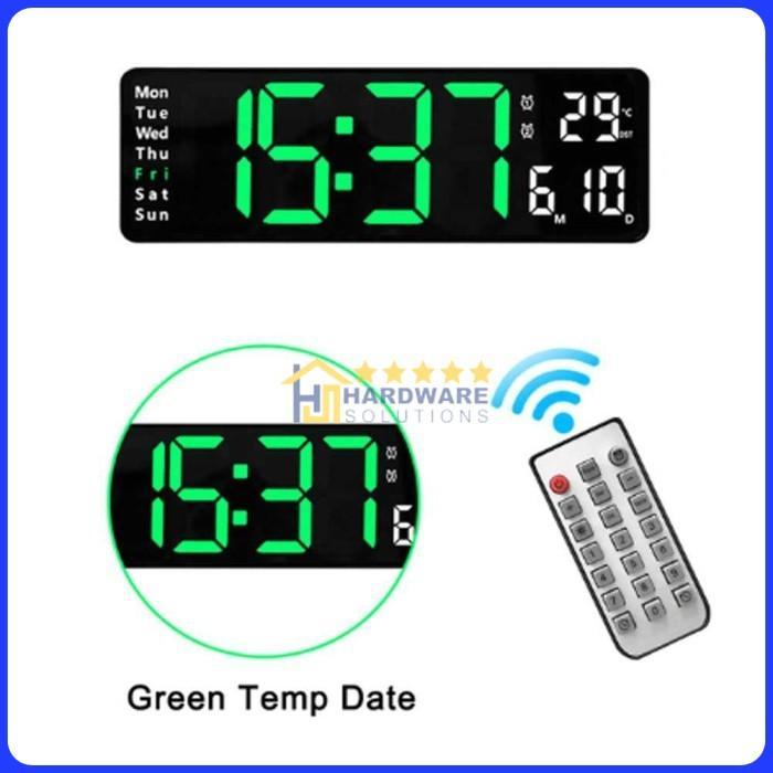 Jam Dinding Digital Minimalis Multifungsi with Remote - 6629