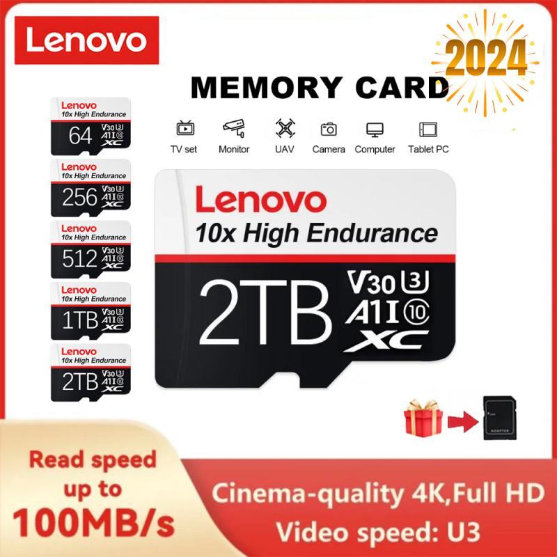 Lenovo 2TB 1TB Class 10 Memory Card 512GB Mini SD Card 256GB Micro TF