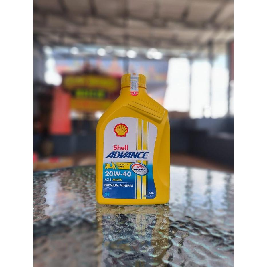 OLI SHELL MATIC AX5 20W-40 800ML OLI MOTOR MATIC HONDA YAMAHA Promo Premium