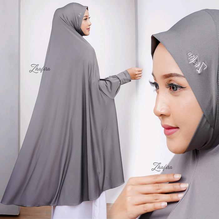 Almira Lengan Polos Jumbo Hijab Jersey Nyaman Dipakai By Zhafira Hijab