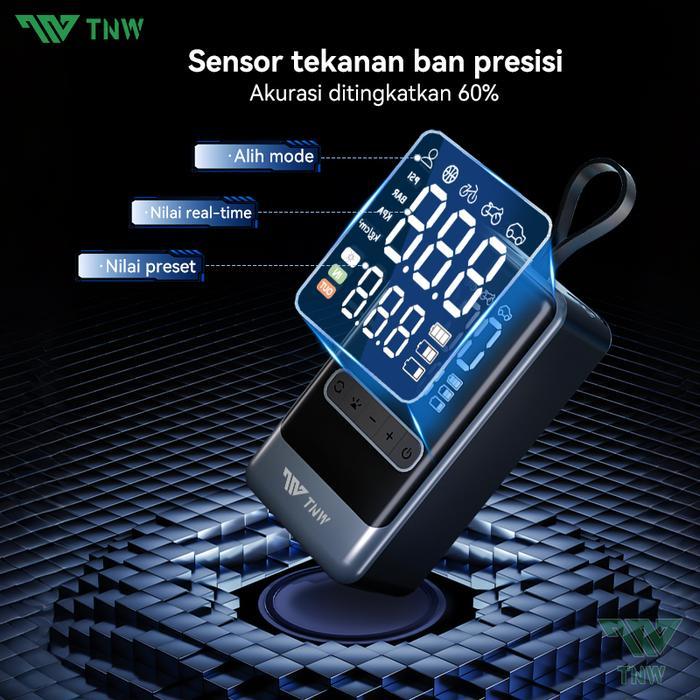 pek9- Tnw Ci10 Pro Pompa Ban Mini Portabel Pompa Ban Mobil Elektrik Pompa Ban Mobil Dan