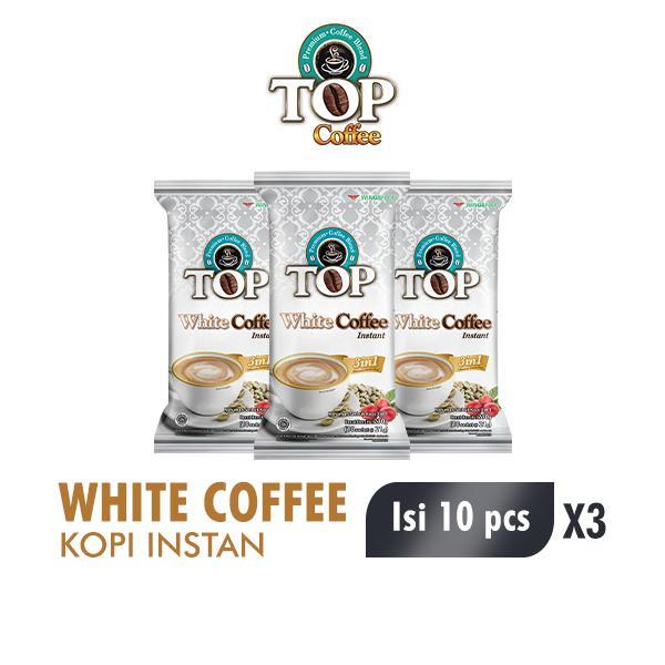 rxi7- Top Coffee Kopi Instant White 21G Isi 10Pcs X3